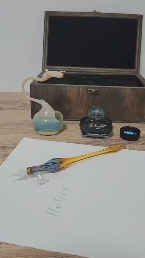 One-of-a-kind handmade pen inspired by the Greek sun god